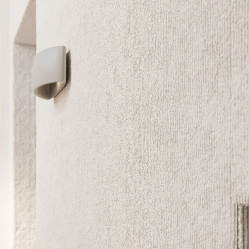 Nástenné svietidlo Pontius, 1x sivé keramické tienidlo