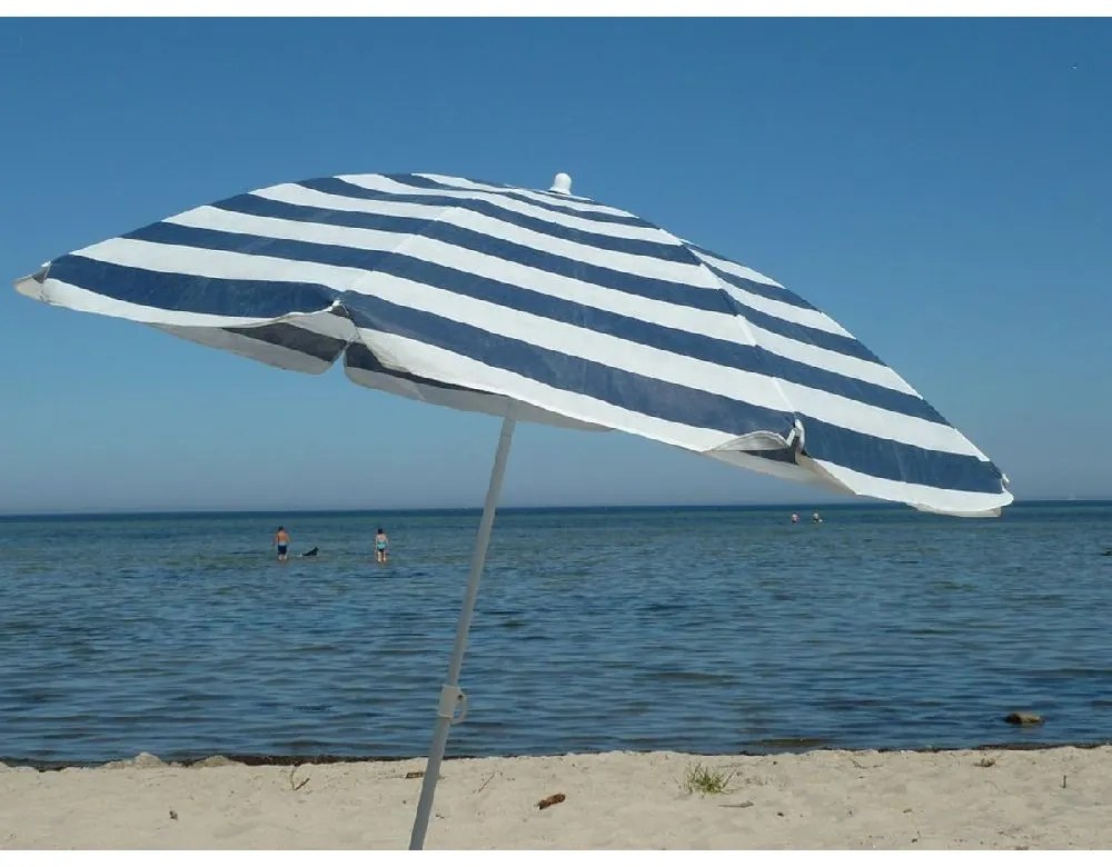 Modro-biely plážový slnečník BEACH 160 cm