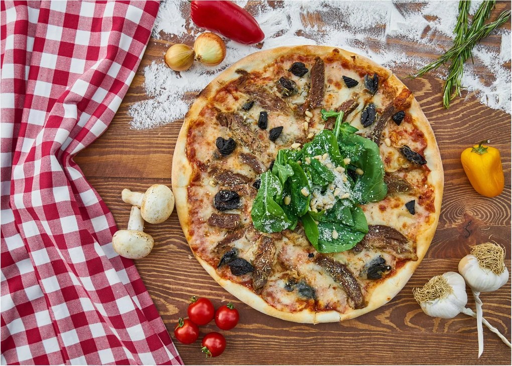 Sklenený obraz pizze (70x50 cm)