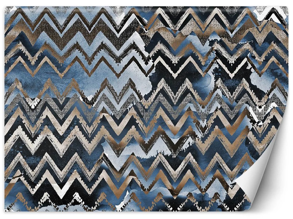 Gario Fototapeta Cikcaky, zlatý glamour vzor Materiál: Vliesová, Rozmery: 350 x 245 cm