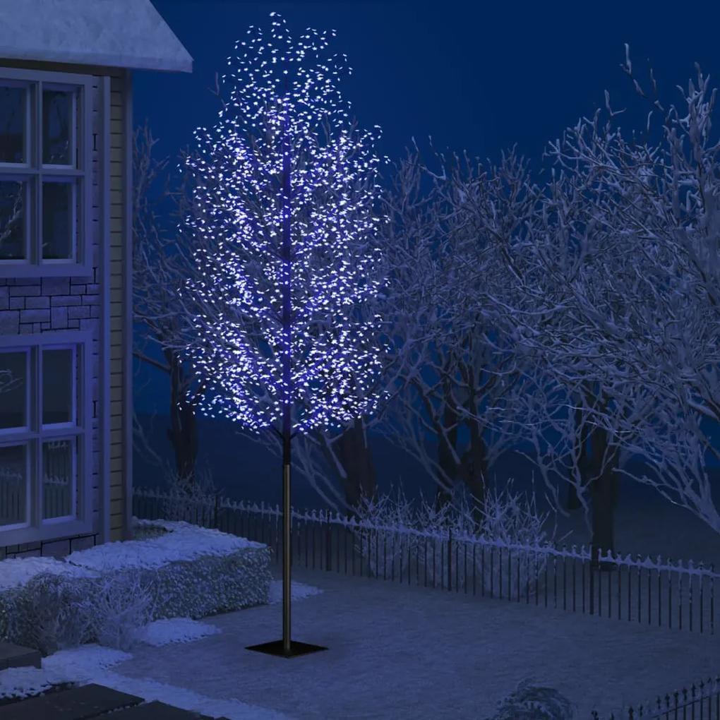 Vianočný stromček 2000 LED modré biele svetlo kvety čerešne 500 cm 51279