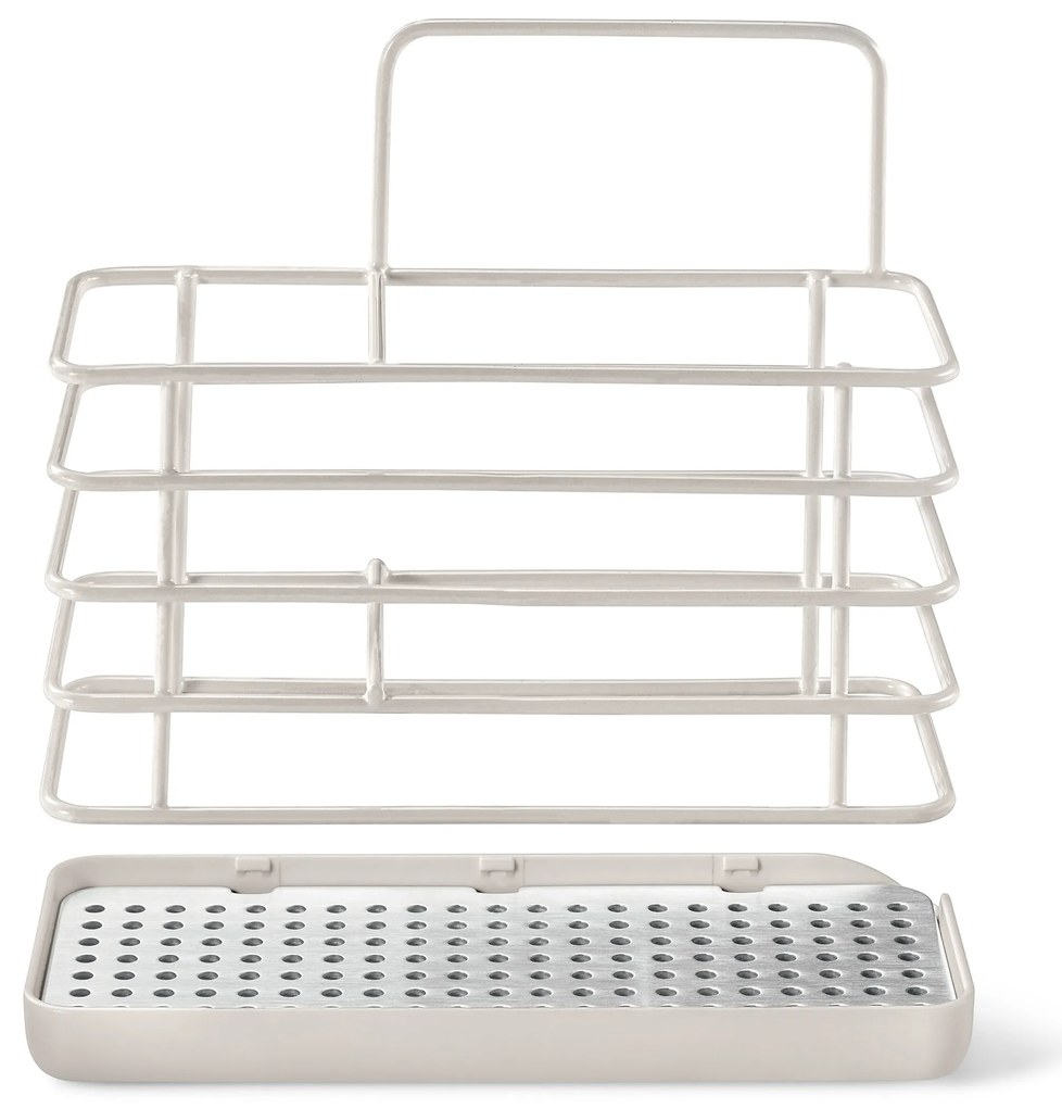 Kovový stojan na potreby na umývanie riadu