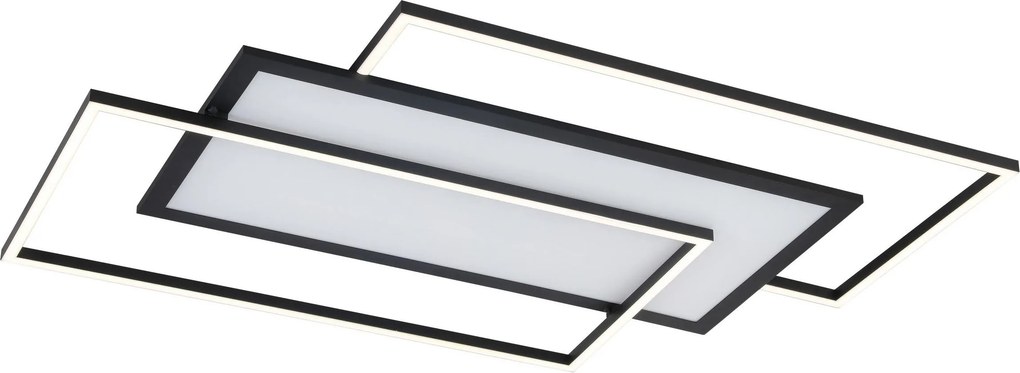 XXXLutz STROPNÉ LED SVIETIDLO, 80/50/6 cm Novel - Interiérové svietidlá - 008227132901