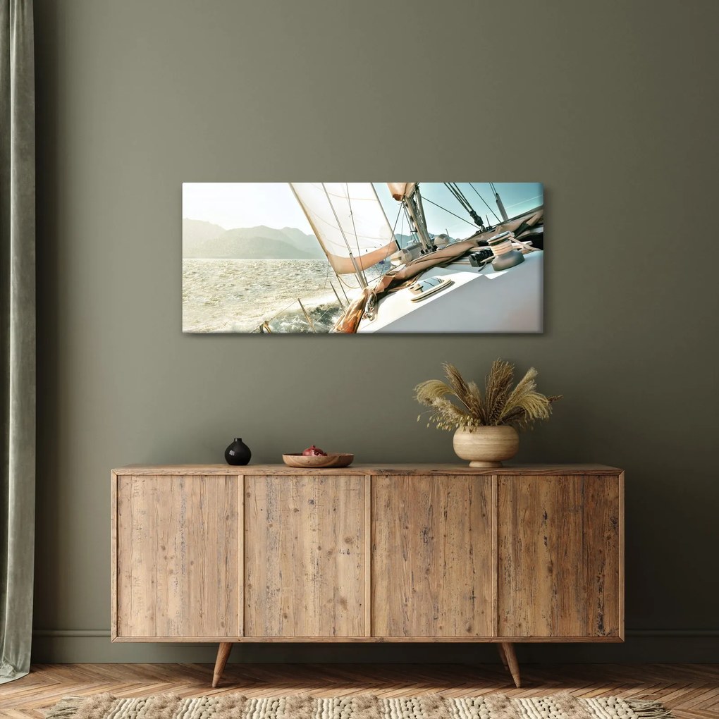 Obraz - Loď (120x50 cm)