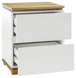 Nočný stolík JAVIN biela