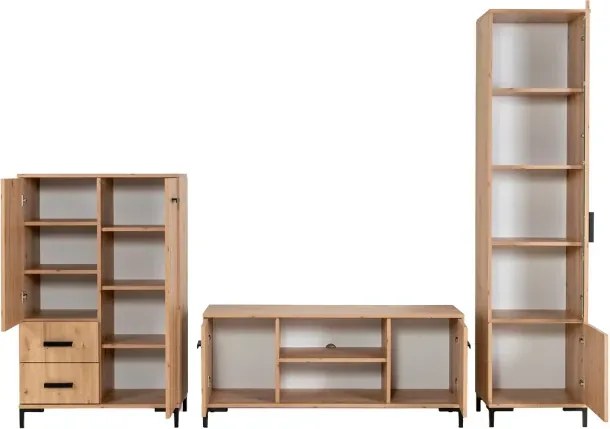 Obývacia stena REVO, dub artisan