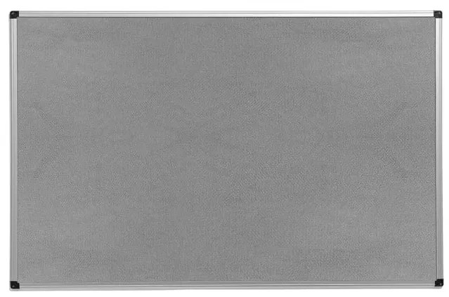Nástenka s hliníkovým rámom MARIA, 2000x1200 mm, šedá