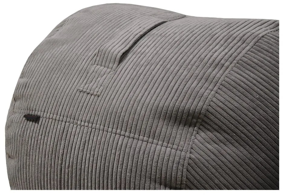 Krémový menčestrový detský sedací vak Roll 80 – SLOWDOWN