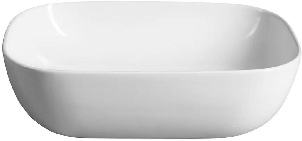 Aqualine Aqualine, Keramické umývadlo na dosku, 46x34 cm, biela, 46341