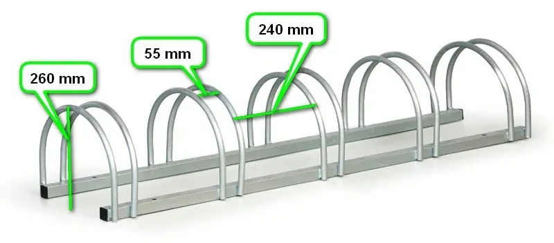 Stojan na bicykle 1+1 ZADARMO, 5 státí
