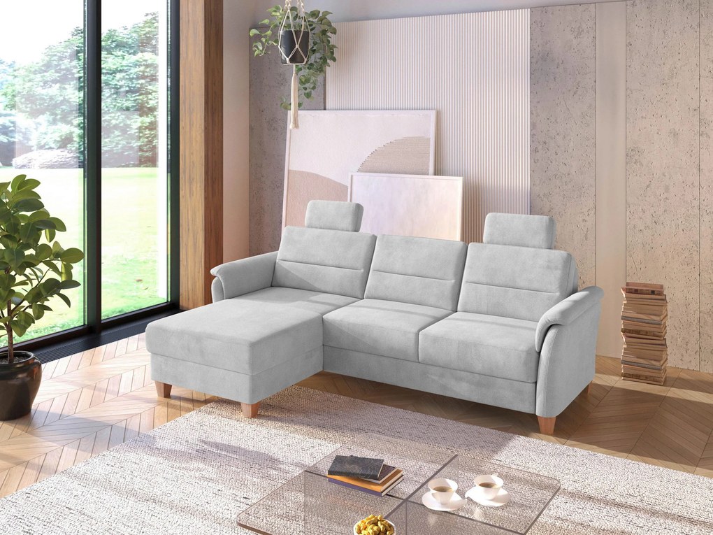 XXXLutz ROHOVÁ SEDAČKA, textil, strieborná Sit & More - Sedačky - 000144019720