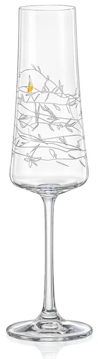 Crystalex poháre na šampanské Love 210 ml 2KS