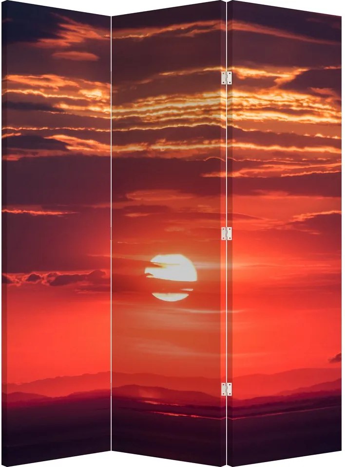 Paraván - Farebné slnko (126x170 cm)