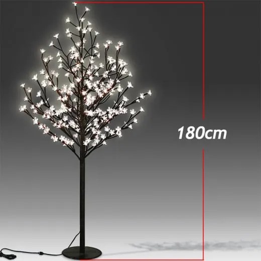 InternetovaZahrada Svietiaci strom čerešňa -180 cm biela teplá