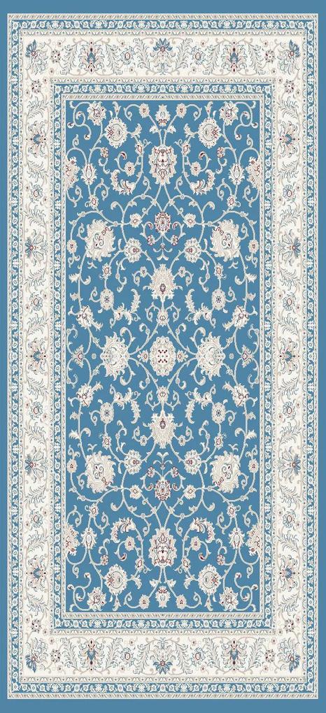 Festival koberce AKCE: 80x300 cm Kusový koberec Silkway F466A Blue - 80x300 cm