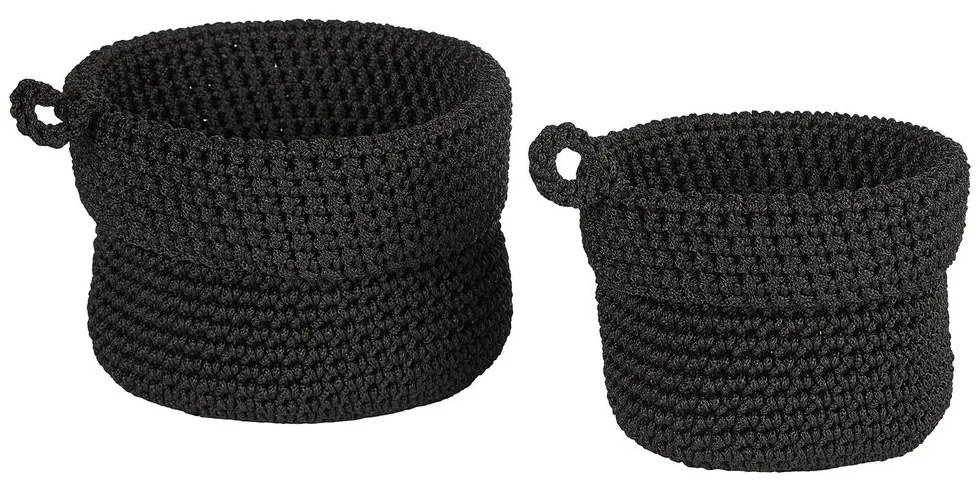 STORE IT Sada úložných košíkov 2 ks - čierna