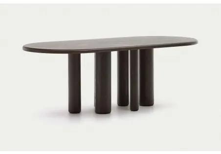 MAILEN OVAL jedálenský stôl Hnedá - tmavá