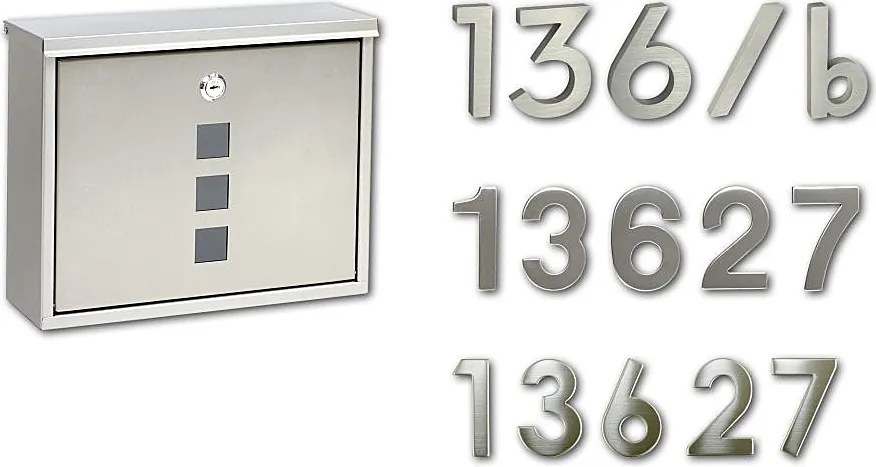 Poštová schránka RICHTER BK.209.N (NEREZ), Nerez, RICHTER Nerez matný