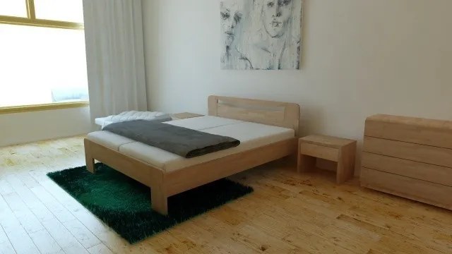 Texpol SOFIA - elegantná masívna buková posteľ, buk masív