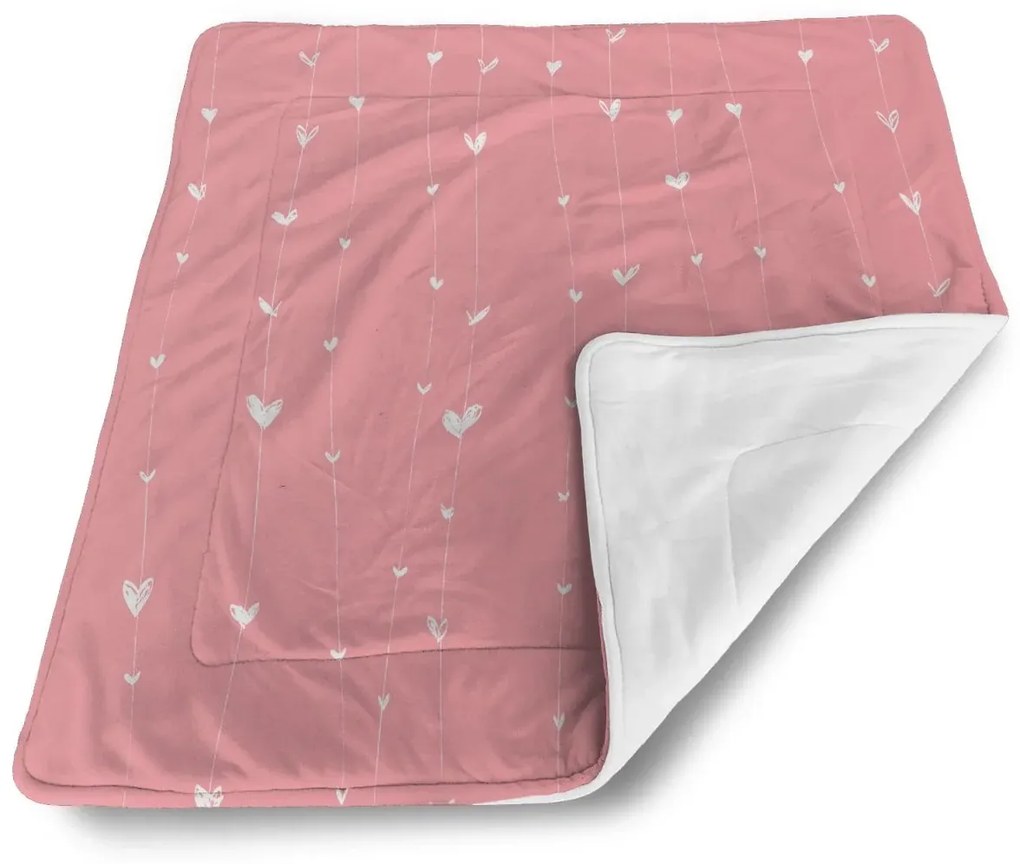 Sablio Deka pre bábätko Asymetrické srdiečka - 90x120 cm