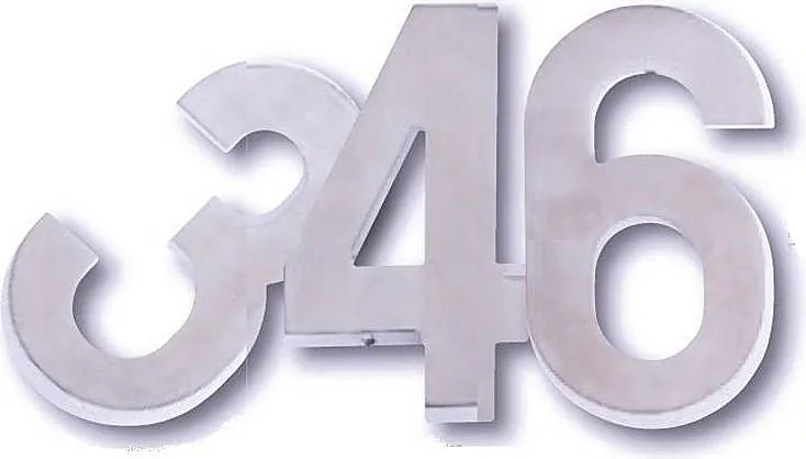 Domové číslice COBRA 150 mm (NEREZ), COBRA IN (nerez)