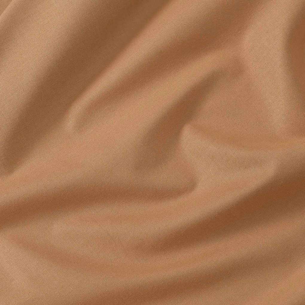 Goldea oválny obrus 100% bavlnené plátno - hnedý 140 x 180 cm