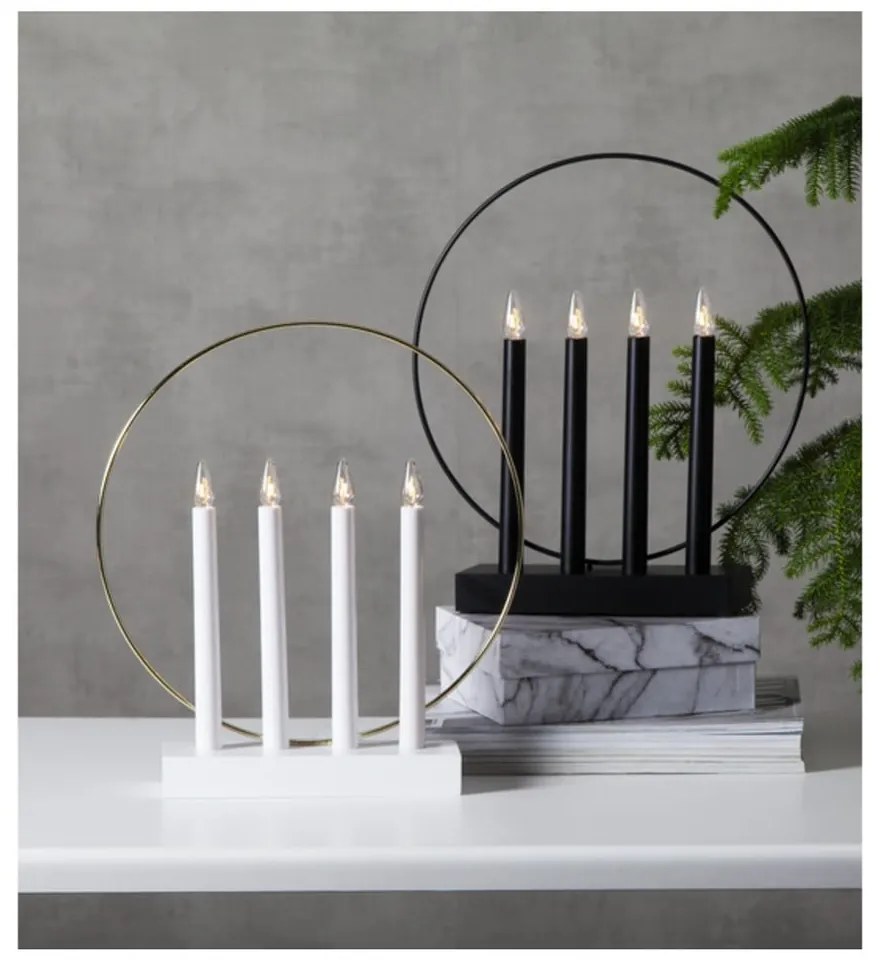 Biela svetelná dekorácia Glossy – Star Trading