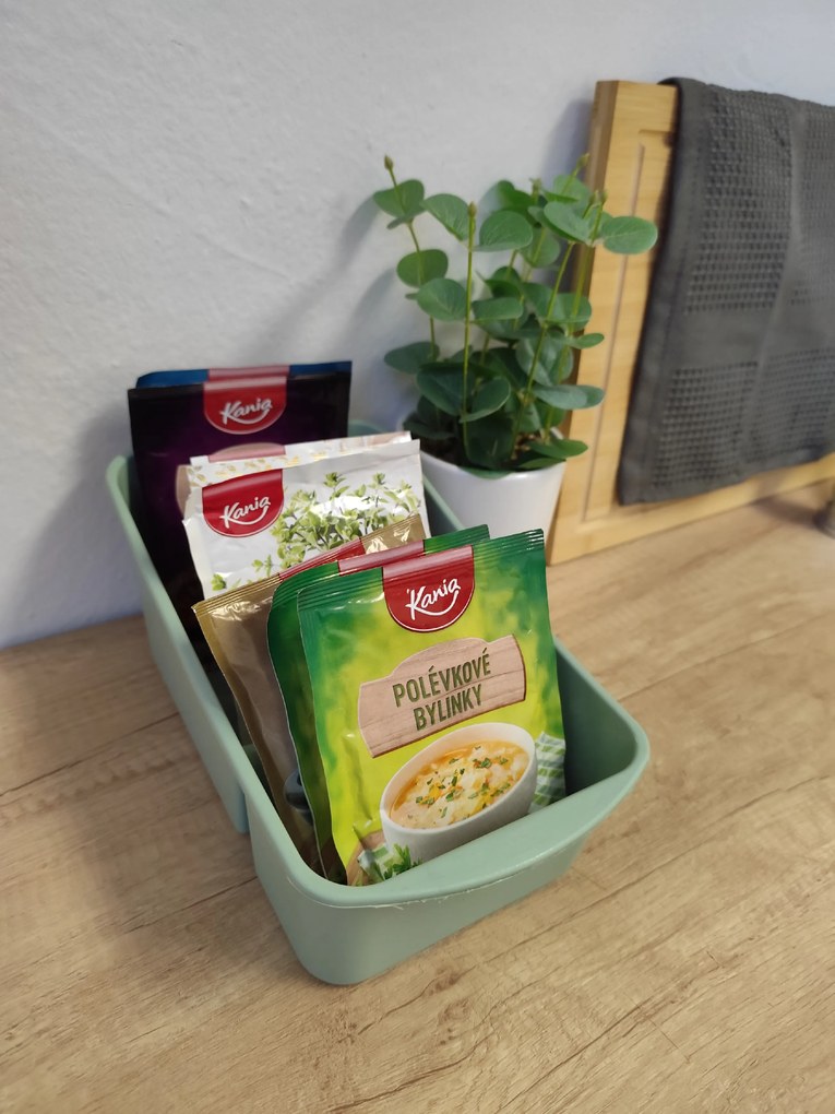 ALTOM Organizér na korenie v vreckách, zásobník, ANNA2, zelený