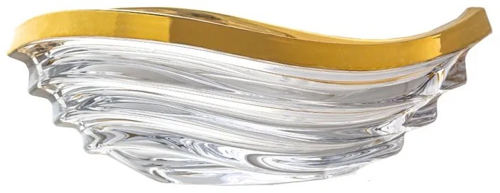 KRIŠTÁĽOVÁ MISA BOHEMIA PRESTIGE WAVE MATT GOLD 305MM