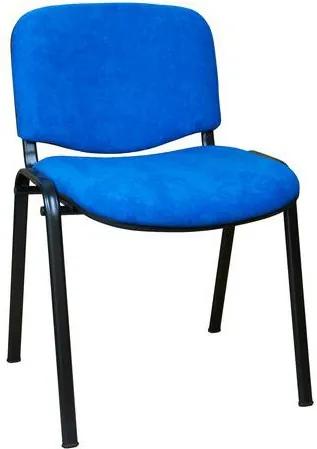 Konferenčná stolička ISO Velours Black, modrá