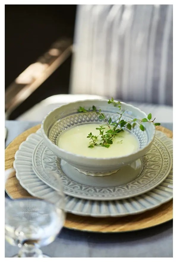 Sivá kameninová miska Costa Nova Cristal, ⌀ 18 cm