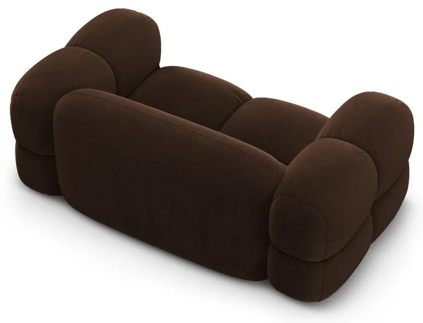 Tmavohnedá zamatová pohovka 180 cm Loretto – Cosmopolitan Design