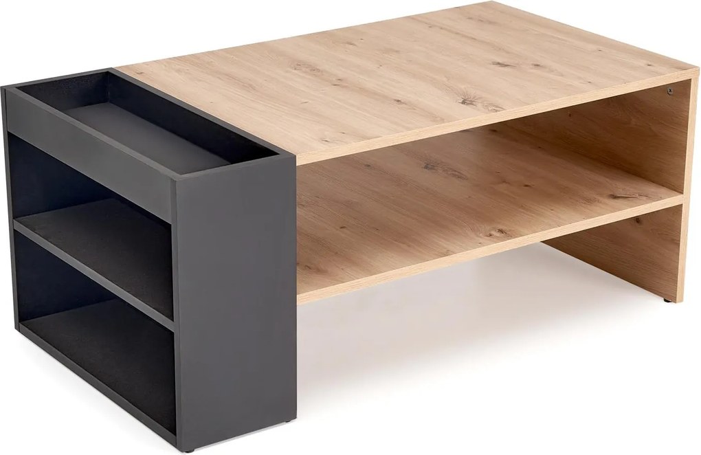 Konferenčný stolík MURCIA 100 cm dub artisan/čierny