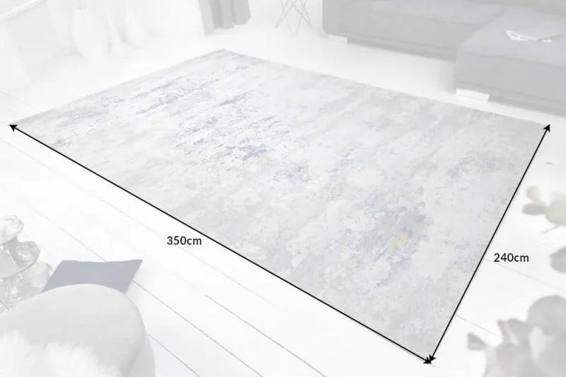 Koberec Abstrakt 350x240cm sivý modrý