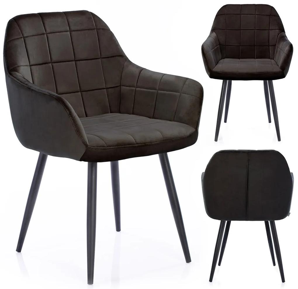 Designová židle Stillo Homede hnědá, velikost 49x43x81