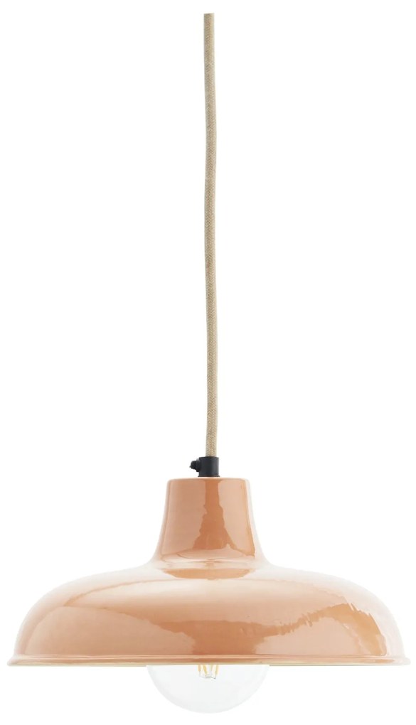 MADAM STOLTZ Smaltovaná stropná lampa Orange