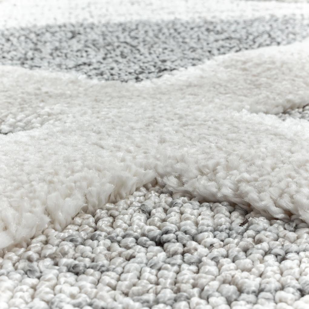 Ayyildiz Kusový koberec PISA 4709, Okrúhly, Sivá Rozmer koberca: 160 cm KRUH