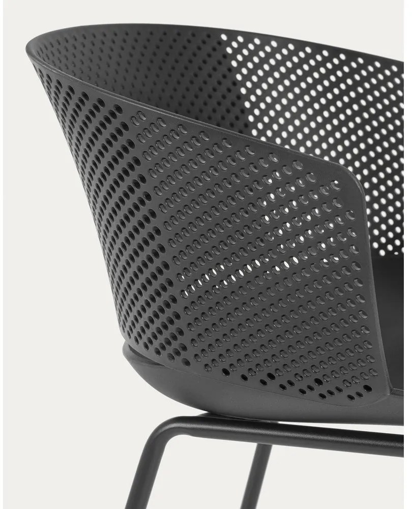 Čierne jedálenské stoličky v súprave 4 ks Yeray – Kave Home