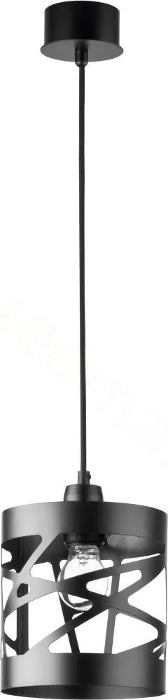 SIGMA Závesné moderné osvetlenie MODUL FREZ, 1xE27, 60W, 18cm, okrúhle, čierne