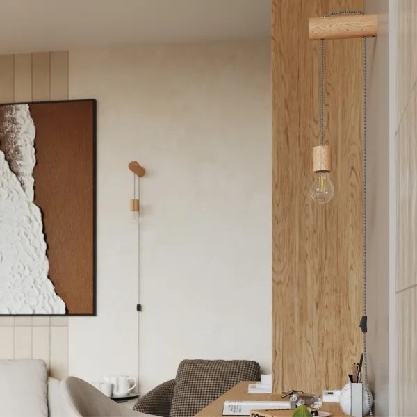 Sollux SL.1644 - Nástenná lampa NIMBI 1xE27/15W/230V buk