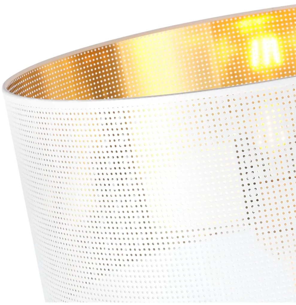 Závesné svietidlo Asti0, 1x biele PVC tienidlo, (fi 35cm), g, b