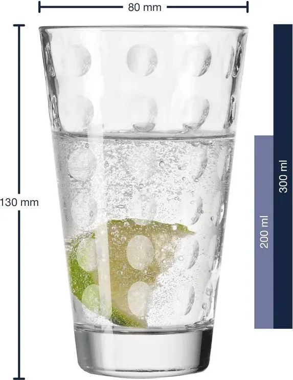 Leonardo pohár Optic 300 ml 6 ks