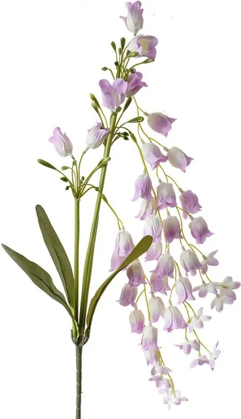 Dekorácia fialová umelá kvetina zvonček Bells Bouquet - 15*6*80 cm
