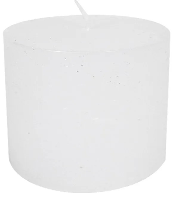 Biela nevonná sviečka M valec - Ø10*10cm