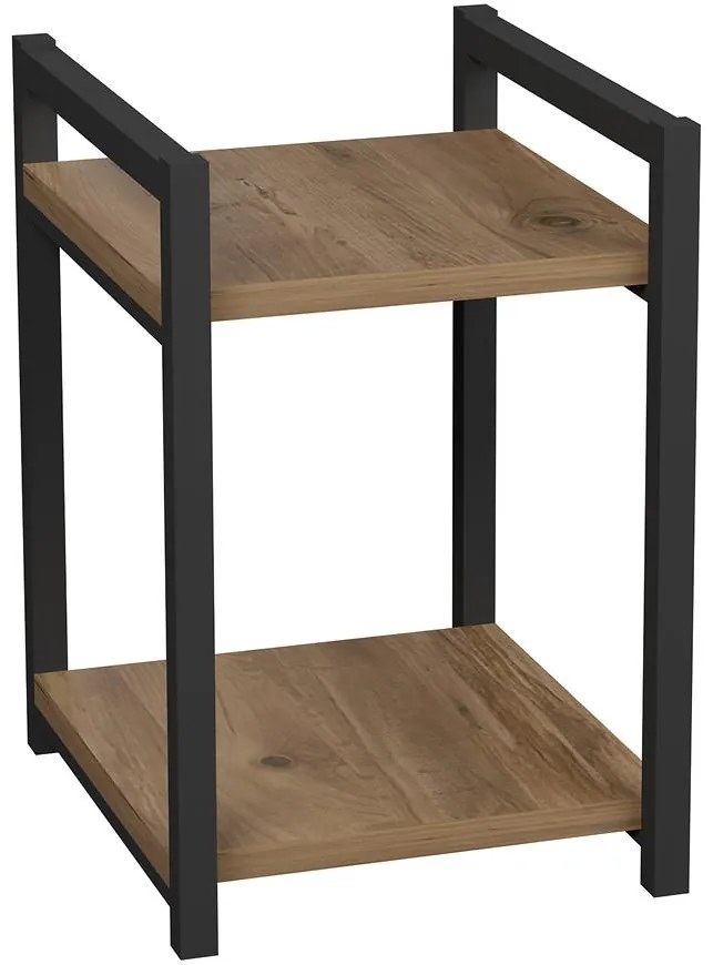 Konferenčný stolík Fd-2lmps-001 Prirodzené/Čierna