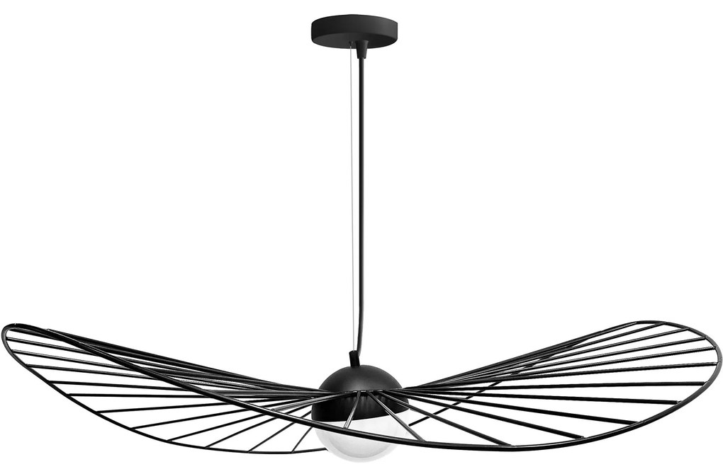 Toolight - LED závesné lamelové svietidlo 60cm APP210-3CPR, čierna, OSW-08475