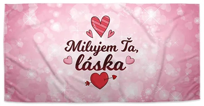 Sablio Uterák Milujem ťa, láska - 70x140 cm