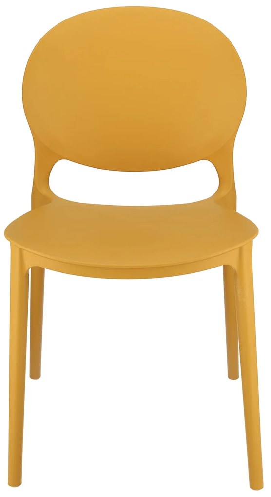 Dekorstudio Plastová stolička JUSTIN horčicová