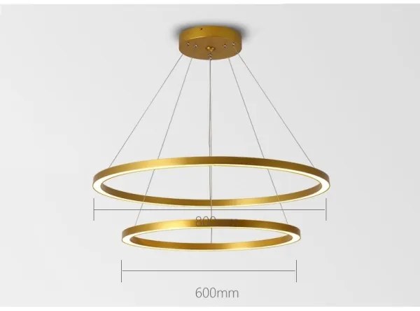 Immax NEO 07159-G80-60 - LED Stmievateľný luster FINO LED/93W/230V Tuya zlatá + DO