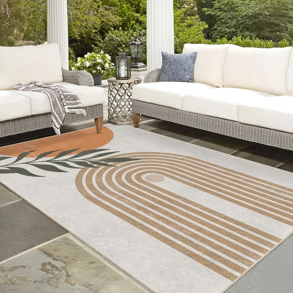 Krémový prateľný koberec 160x230 cm Dot Arch – Mila Home